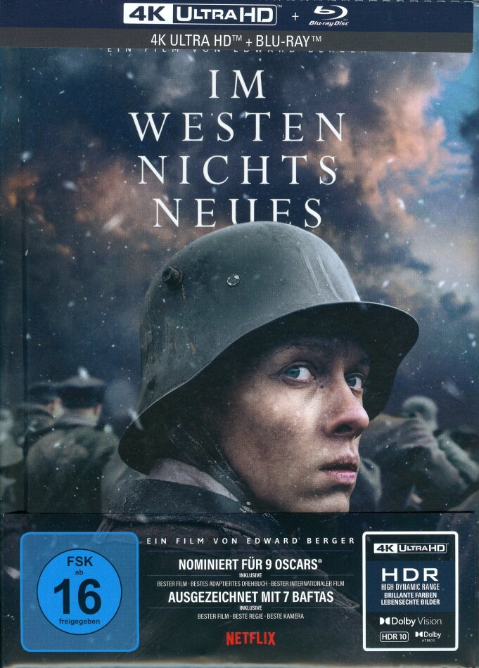 Im Westen nichts Neues (2022) Limited Collector's Edition, Mediabook, 4K Ultra HD + Blu-ray