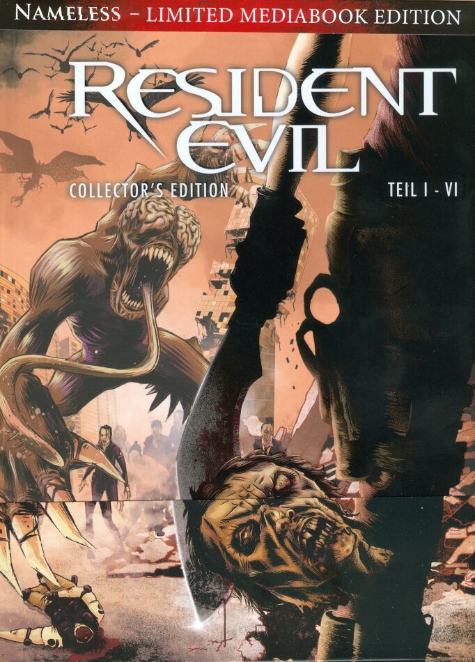 Resident Evil 1-6 Cover B, Édition Collector, Édition Limitée, Mediabook, Uncut, 6 4K Ultra HDs + 6 Blu-ray