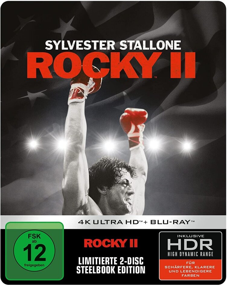 Rocky 2 (1979) Limited Edition, Steelbook, 4K Ultra HD + Blu-ray