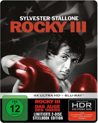 Rocky 3 - Das Auge des Tigers (1982) (Edizione Limitata, Steelbook, 4K Ultra HD + Blu-ray)