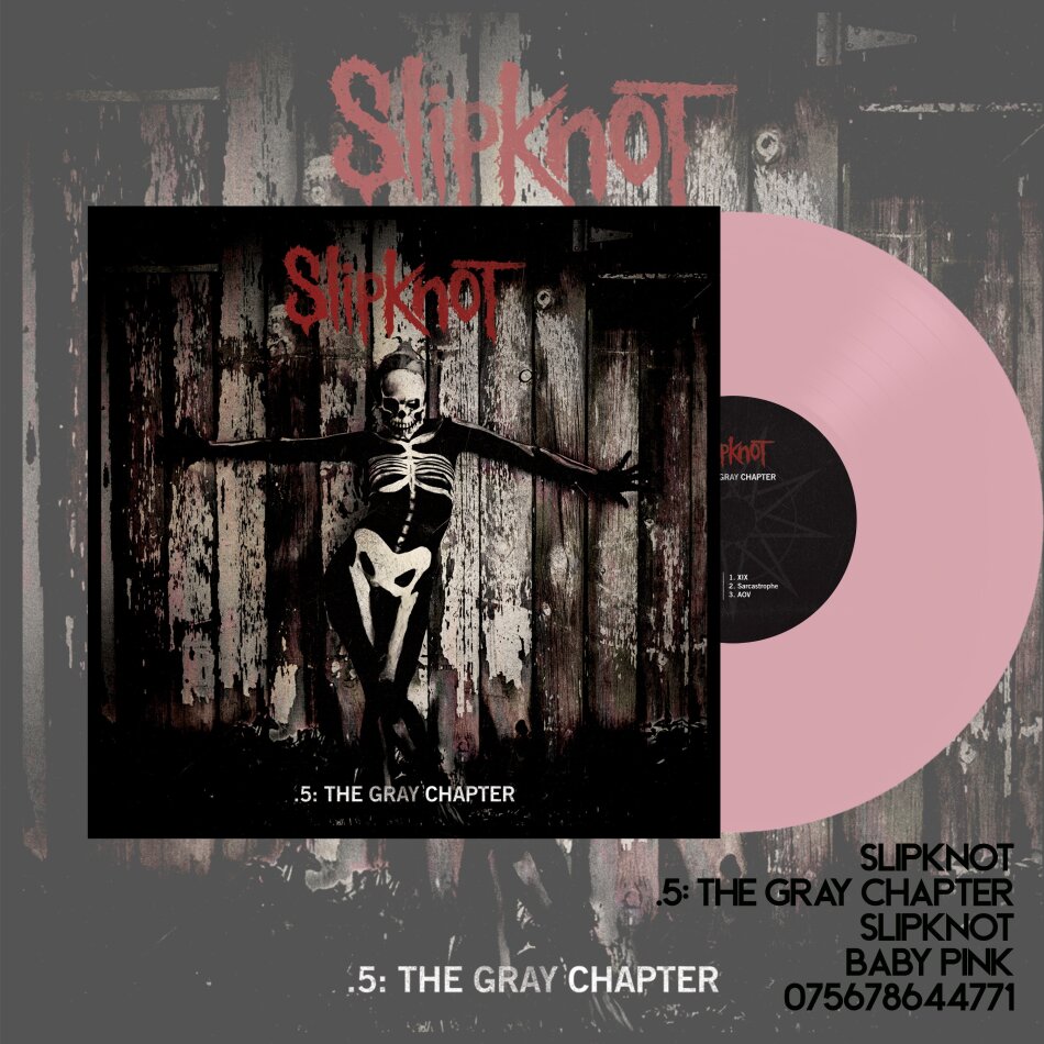 Slipknot - 5: Gray Chapter 2023 Reissue, Roadrunner, Pink Vinyl, 2 LPs