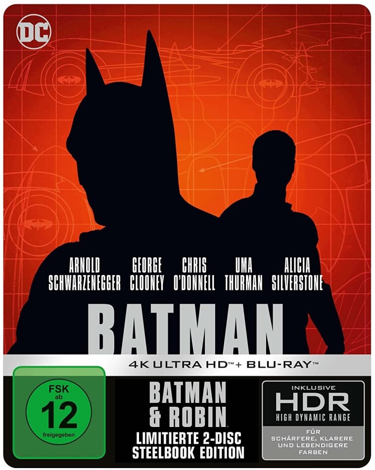 Batman & Robin (1997) Édition Limitée, Steelbook, 4K Ultra HD + Blu-ray