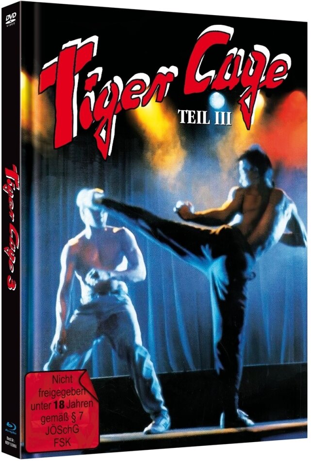 Tiger Cage 3 (1991) Cover B, Limited Edition, Mediabook, Uncut, Blu-ray + DVD