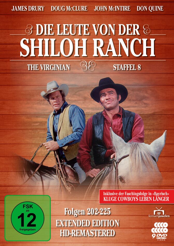 Die Leute von der Shiloh Ranch - Staffel 8 Remastered, 9 DVDs