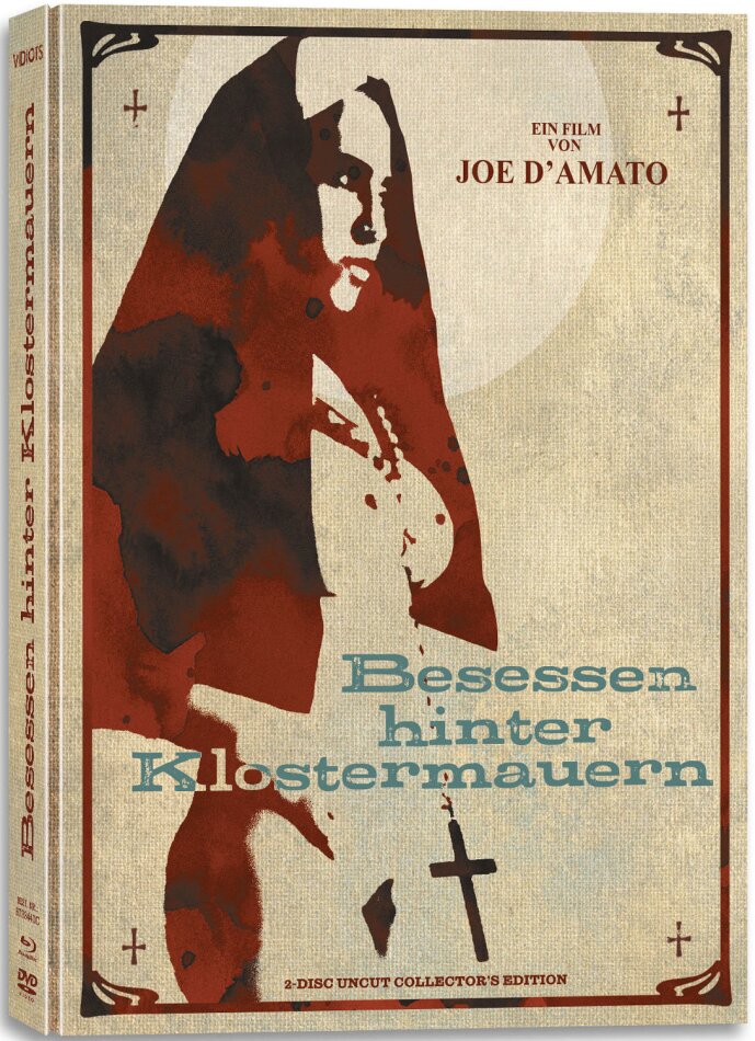 Besessen hinter Klostermauern (1979) Cover C, Édition Collector, Édition Limitée, Mediabook, Uncut, Blu-ray + DVD