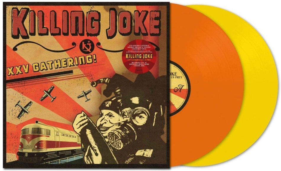 Killing Joke - XXV Gathering / Let Us Prey 2023 Reissue, Cooking Vinyl, Orange/Yellow Vinyl, 2 LPs