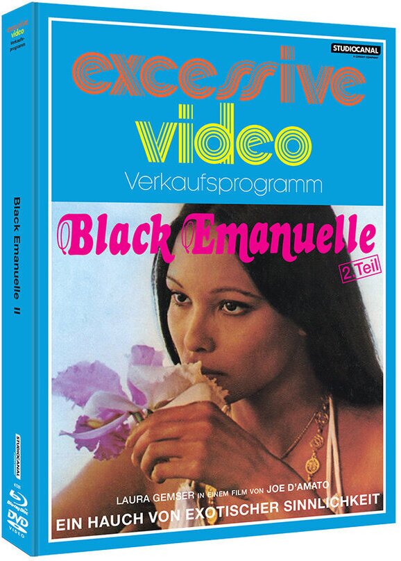 Black Emanuelle 2 (1976) Cover C, Limited Edition, Mediabook, Uncut, Blu-ray + DVD
