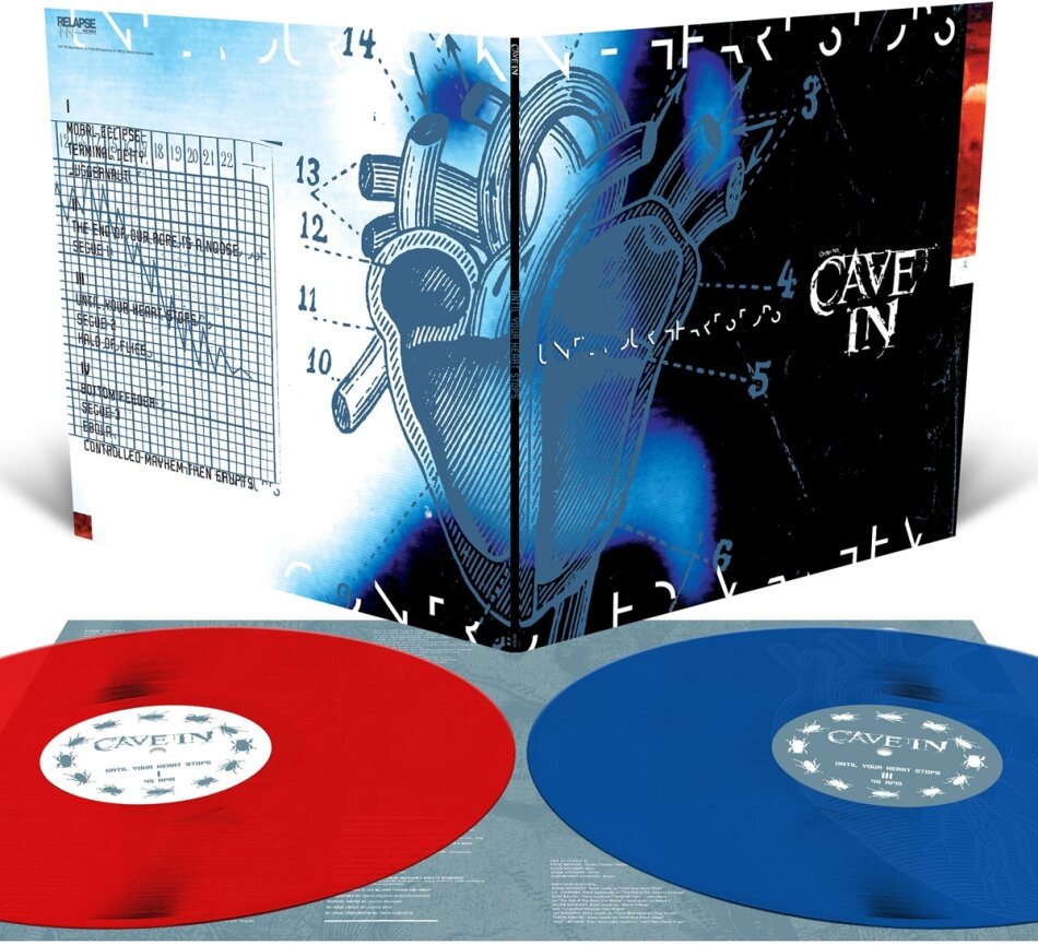 Cave In - Until Your Heart Stops 2023 Reissue, Relapse, Blue/Red Vinyl, 2 LPs