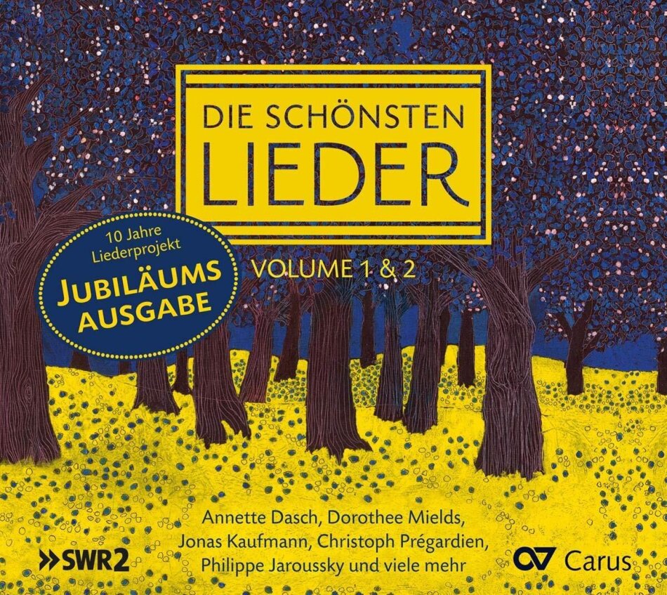 Annette Dasch, Dorothee Mields, Jonas Kaufmann, Christopher Prégardien, … - Die schönsten Lieder Vol. 1 & 2 - Jubiläumsausgabe 2 CDs