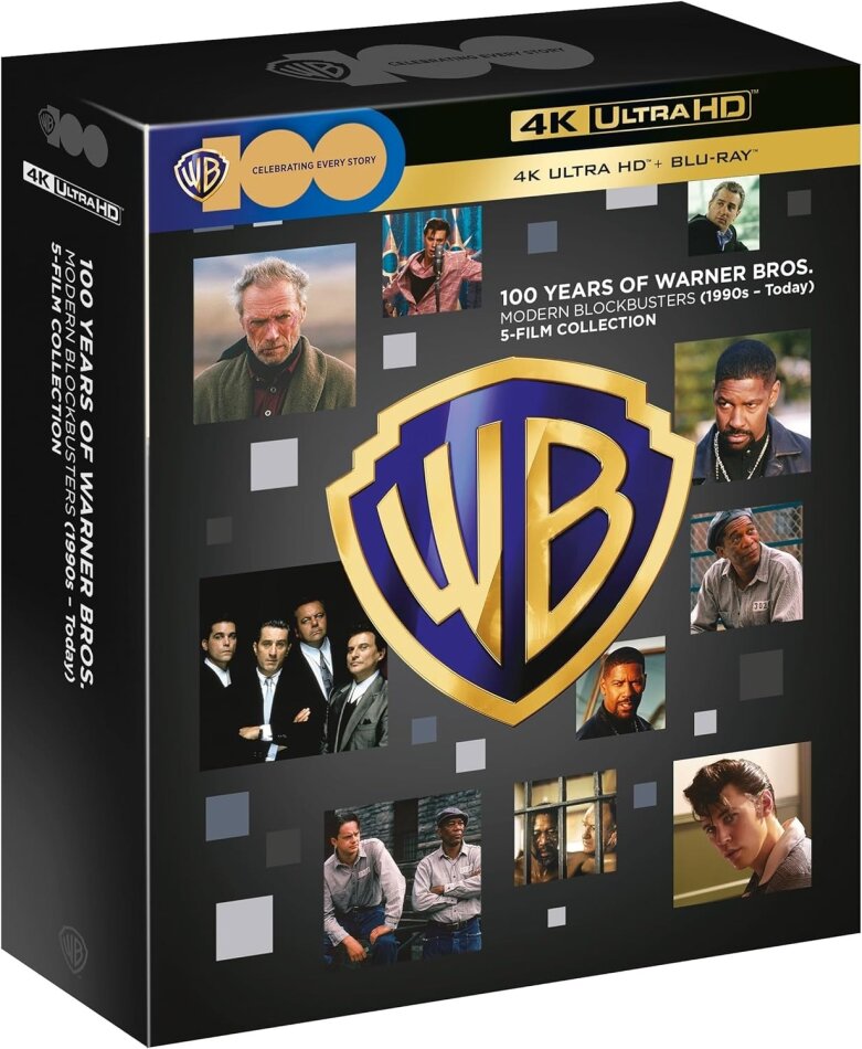 100 Years of Warner Bros.: Modern Blockbusters (1990s - Today) - 5-Film Collection 5 4K Ultra HDs + 5 Blu-rays