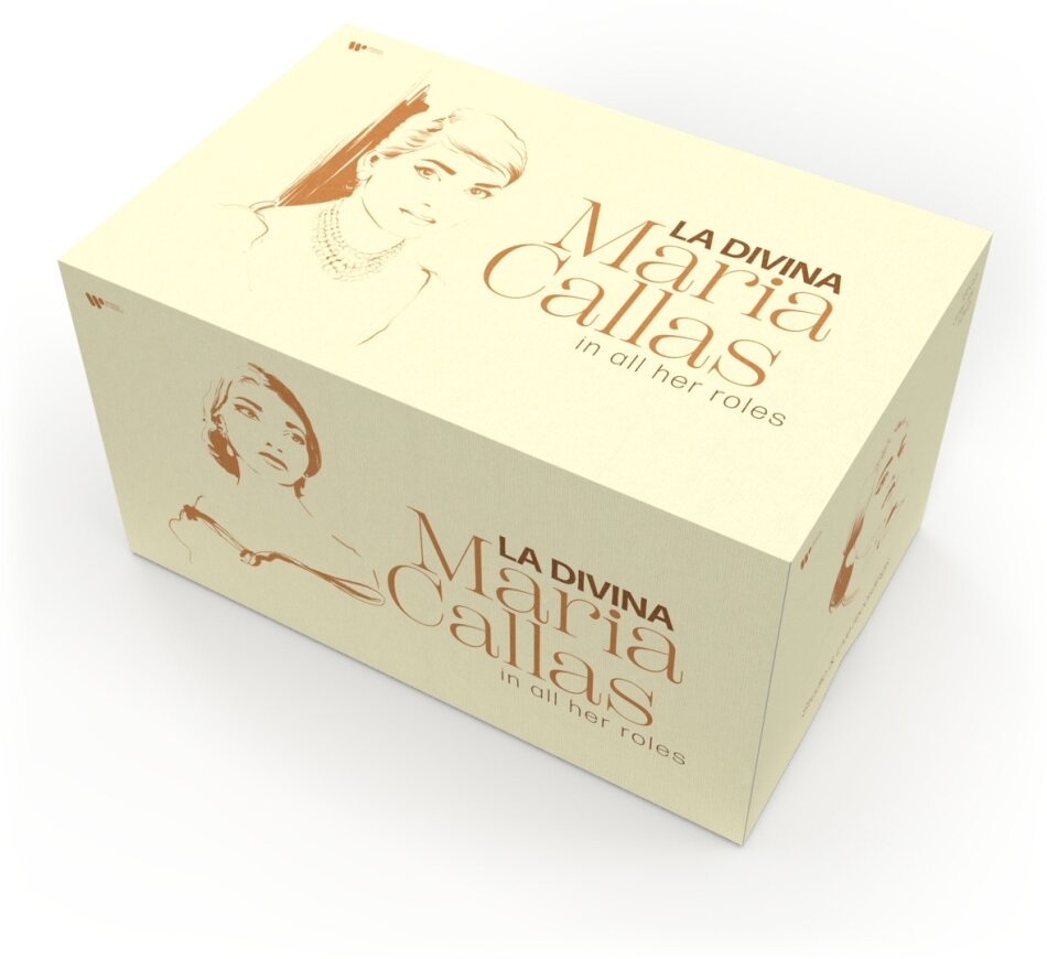 Maria Callas - La Divina - Maria Callas In All Her Roles Deluxe Edition, Limited Edition, 131 CDs + 3 Blu-rays + DVD