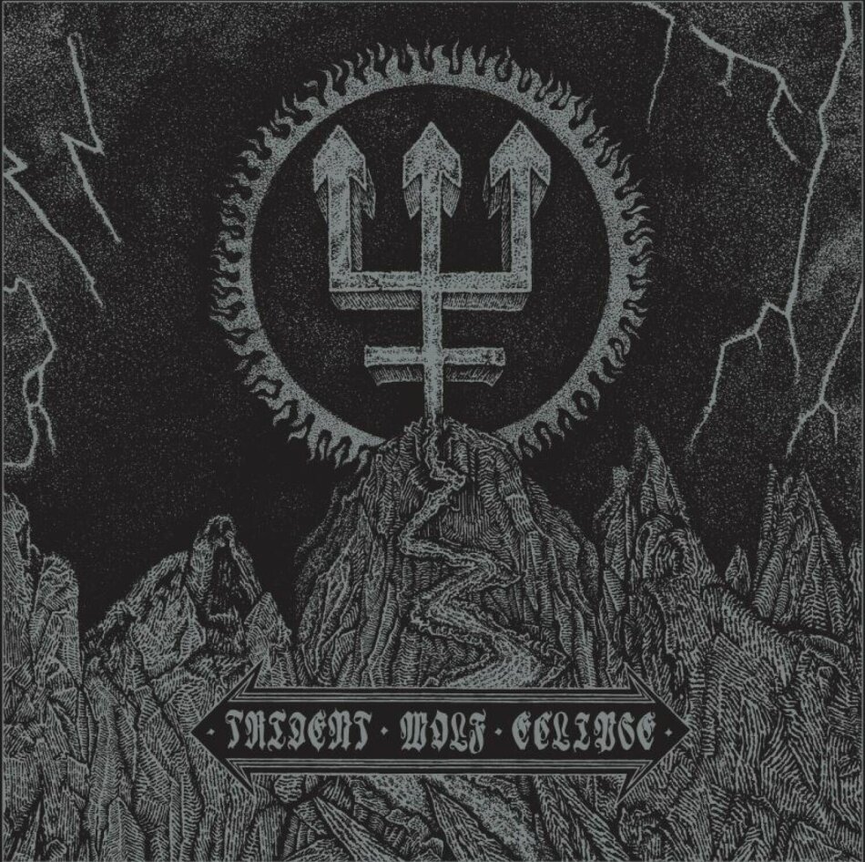 Watain - Trident Wolf Eclipse 2023 Reissue, Silver+White Marbled, LP