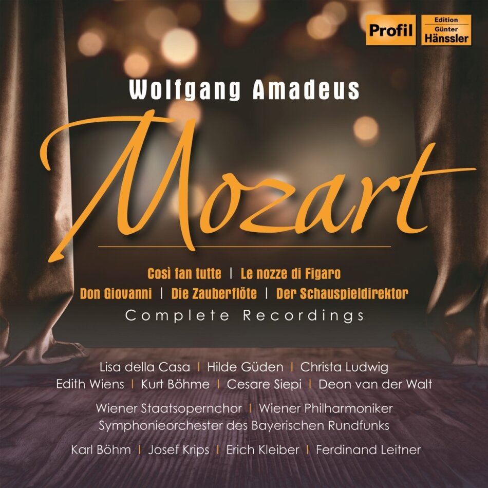 Wolfgang Amadeus Mozart (1756-1791), Karl Böhm & Erich Kleiber - 4 Opern Gesamtaufnahmen - 4 Operas Complete 10 CDs
