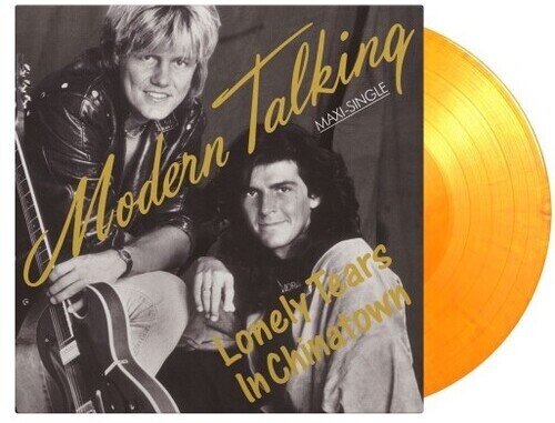 Modern Talking - Lonely Tears In Chinatown Music On Vinyl, Limited to 1000 Copies, Yellow/Orange Vinyl, 12" Maxi