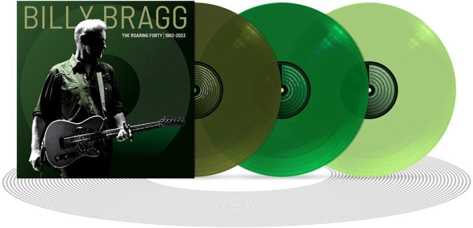 Billy Bragg - Roaring Forty - 1983-2023 Green Vinyl, 3 LPs