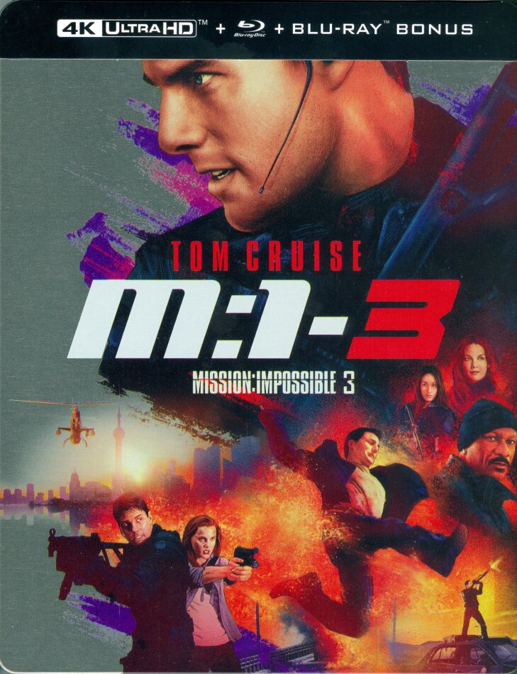 M:I-3 - Mission: Impossible 3 (2006) Limited Edition, Steelbook, 4K Ultra HD + 2 Blu-rays