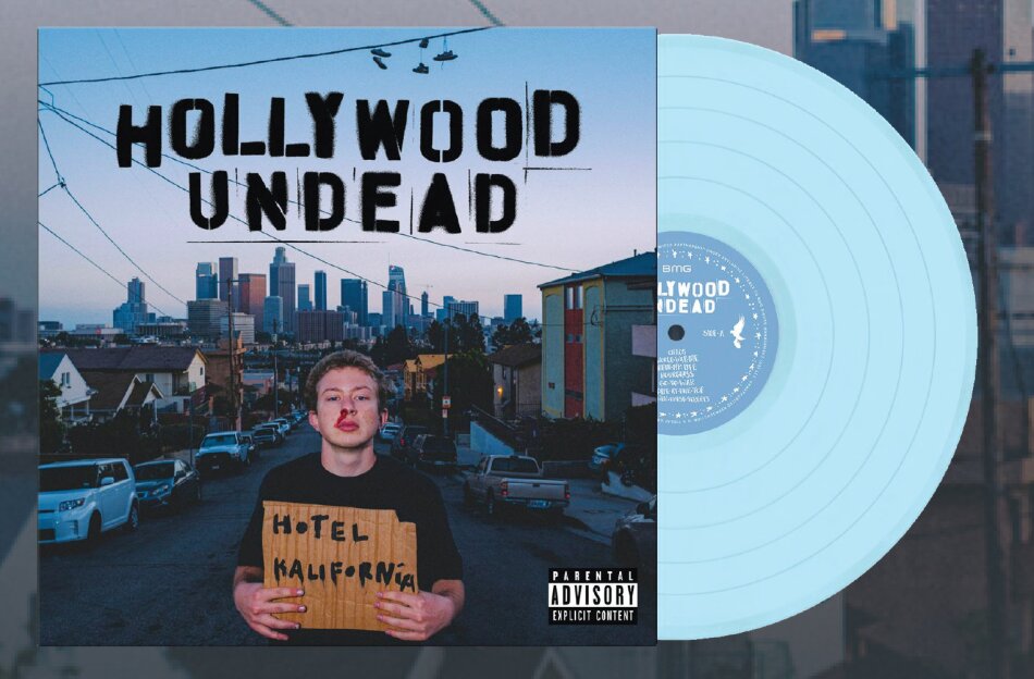 Hollywood Undead - Hotel Kalifornia Indie Exclusive, Etched D-Side, Limited Edition, Baby Blue Vinyl, 2 LPs