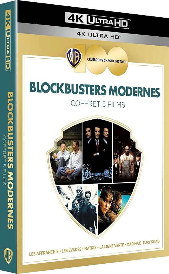 Blockbusters Modernes - Les Affranchis / Les Évadés / Matrix / La ligne verte / Mad Max : Fury Road 5 4K Ultra HDs