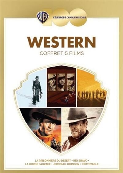 Western - La prisonnière du désert / Rio Bravo / La horde sauvage / Jeremiah Johnson / Impitoyable 100 ans Warner Bros., 5 Blu-ray