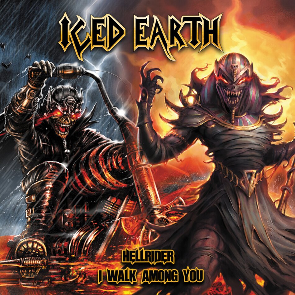 Iced Earth - Hellrider / I Walk Among You Digipack, ROAR! ROCK OF ANGELS RECORDS IKE, 2023 Reissue