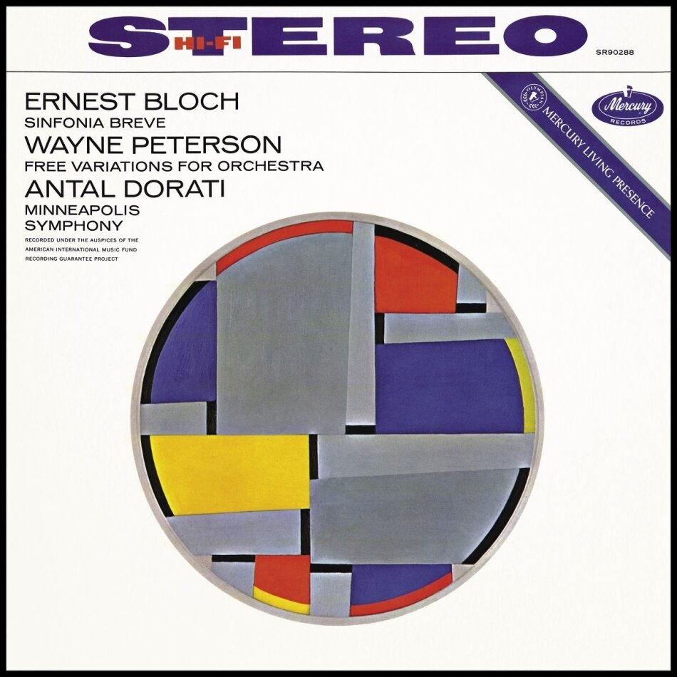 Antal Doráti (1906-1988), Minneapolis Symphony Orchestra, Ernest Bloch (1880-1959) & Wayne Peterson - Sinfonia Breve / Free Variations For Orchestra LP