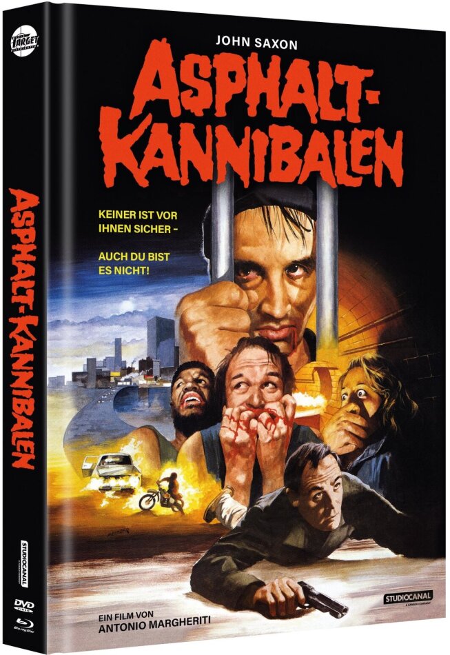 Asphalt-Kannibalen (1980) Cover A, Edizione Limitata, Mediabook, Uncut, Blu-ray + DVD