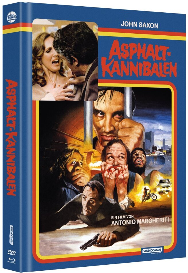 Asphalt-Kannibalen (1980) Cover C, Edizione Limitata, Mediabook, Uncut, Blu-ray + DVD