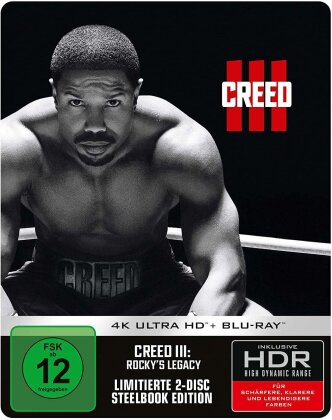 Creed 3 - Rocky's Legacy (2023) (Edizione Limitata, Steelbook, 4K Ultra HD + Blu-ray)