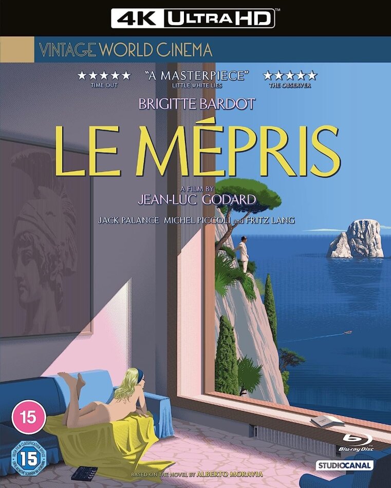 Le mépris (1963) Vintage World Cinema, 60th Anniversary Edition, Restored, 4K Ultra HD + Blu-ray