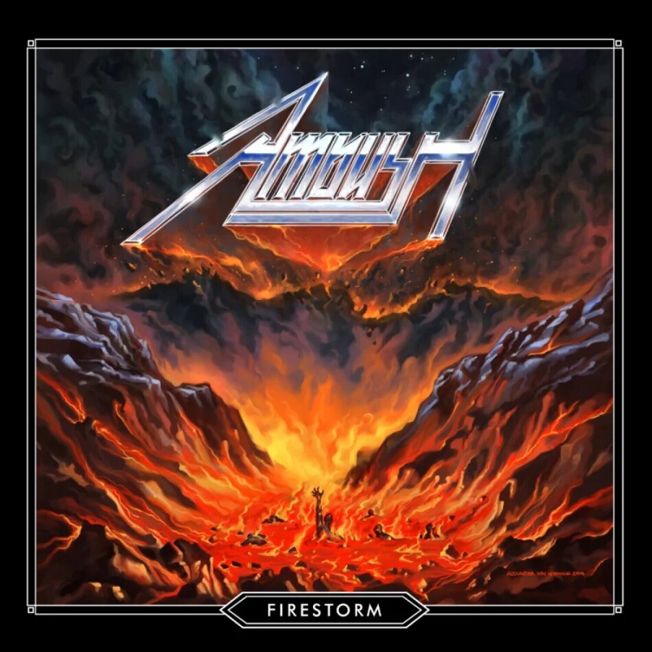Ambush - Firestorm 2023 Reissue, High Roller Records, Splatter Vinyl, LP