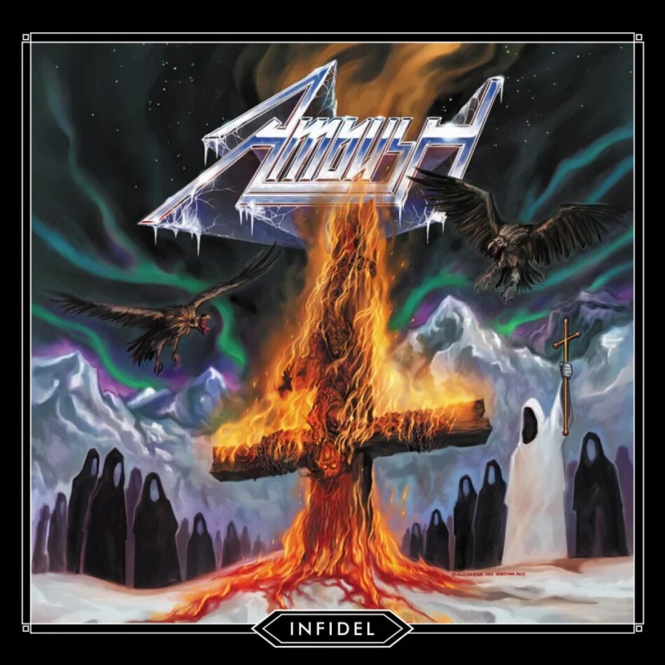 Ambush - Infidel 2023 Reissue, High Roller Records, Splatter Vinyl, LP