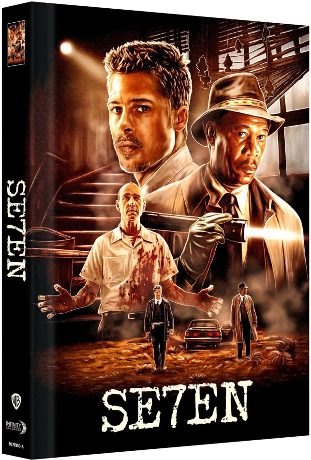 Se7en (1995) Cover A, Limited Edition, Mediabook, Uncut, Blu-ray + DVD