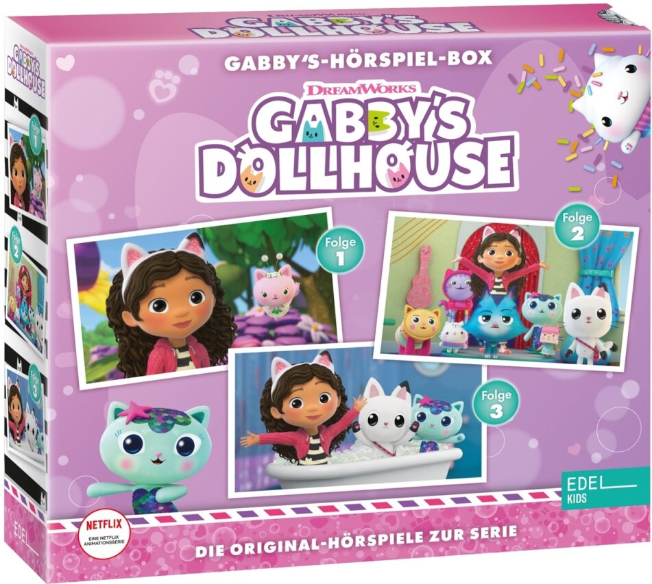 Gabby's Dollhouse - Gabby's Dollhouse Hörspiel-Box,Folge 1-3 3 CD