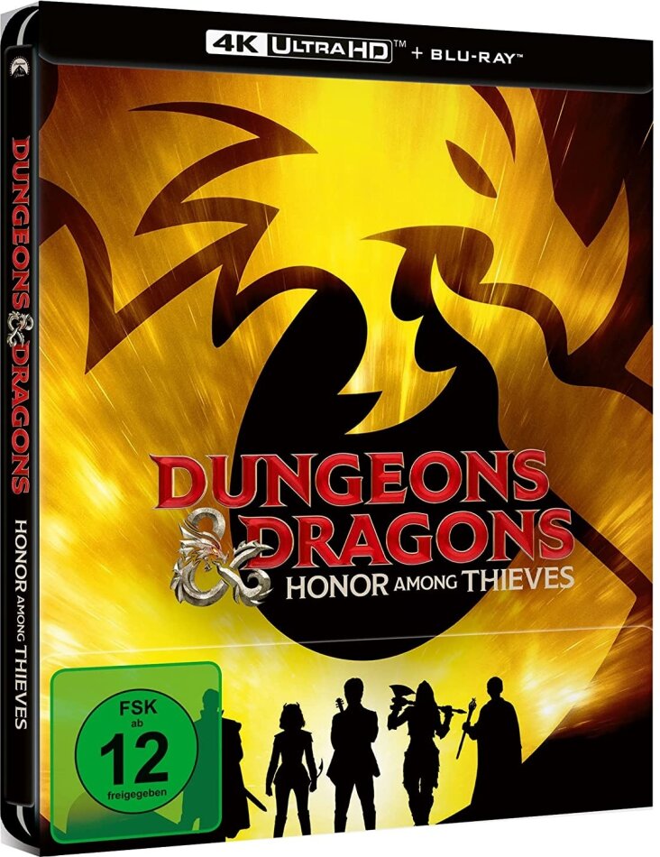 Dungeons & Dragons - Ehre unter Dieben (2023) Limited Edition, Steelbook, 4K Ultra HD + Blu-ray