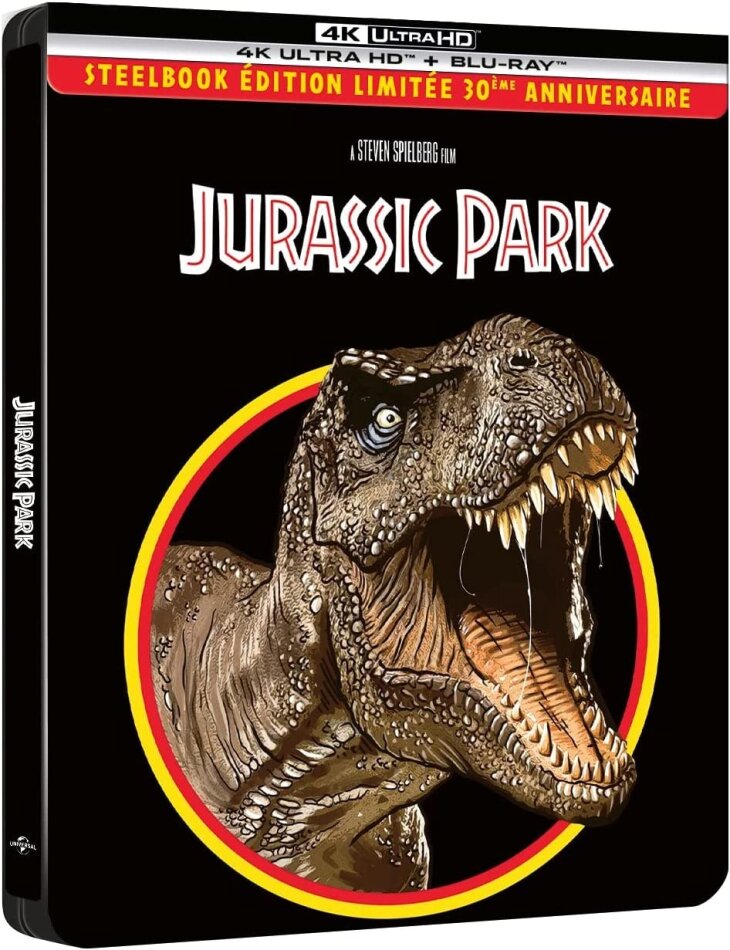 Jurassic Park (1993) 30th Anniversary Edition, Limited Edition, Steelbook, 4K Ultra HD + Blu-ray