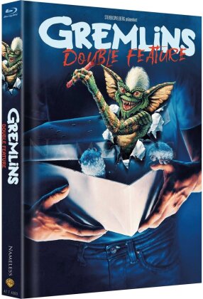 Gremlins 1 & 2 (Double Feature, Limited Edition, Mediabook, Uncut, 2 Blu-rays + 2 DVDs)