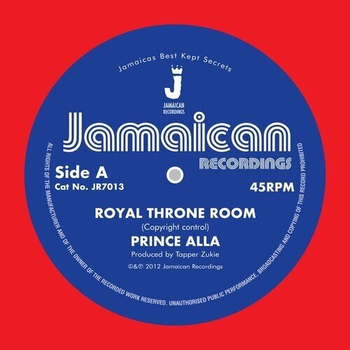 Prince Alla - Royal Throne Room / Hail Rastafari 7" Single