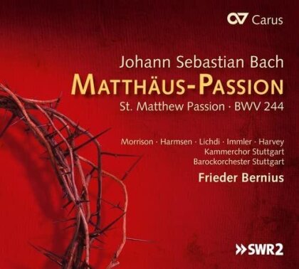Johann Sebastian Bach (1685-1750), Frieder Bernius, Hannah Morrison & Kammerchor Stuttagrt - Matth&auml;us Passion BWV 244 (3 CD)
