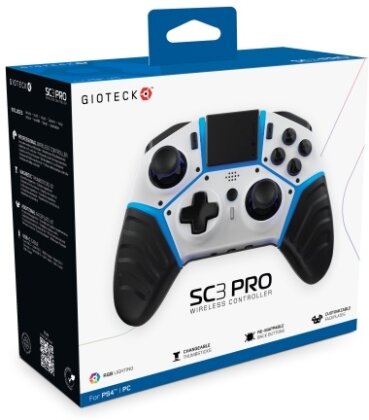 Gioteck - SC-3 Wireless Pro Controller for PS4/PC/Mobile (Lite)