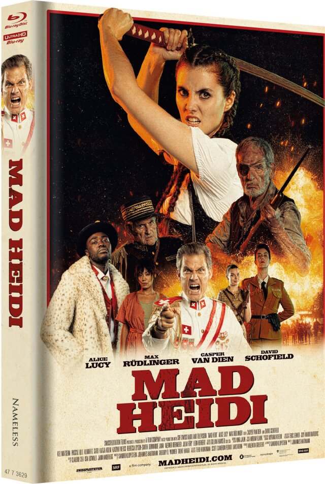 Mad Heidi (2022) Cover D, Limited Edition, Mediabook, Uncut, 4K Ultra HD + Blu-ray + CD