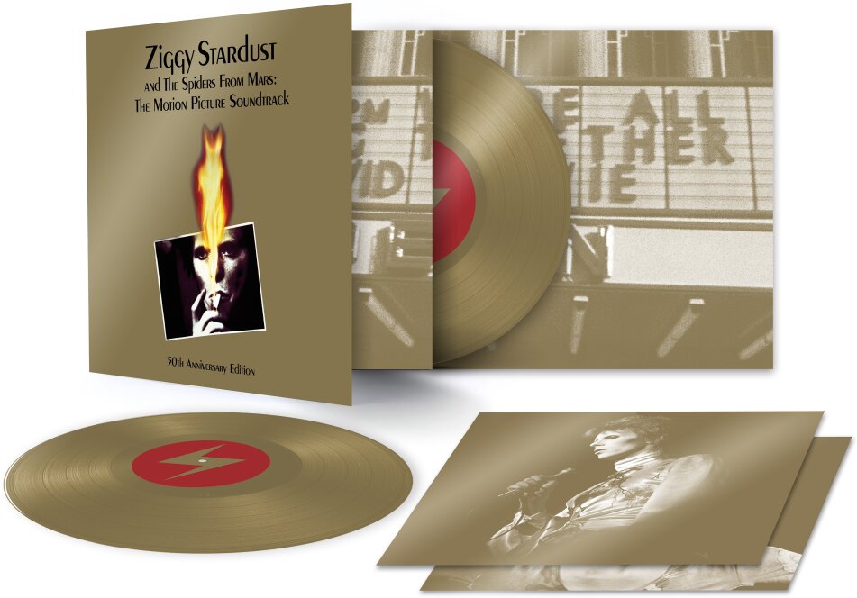 David Bowie - Ziggy Stardust And The Spiders From Mars - The Motion Picture - OST 2023 Reissue, 50th Anniversary Edition, Gold Colored Vinyl, 2 LPs