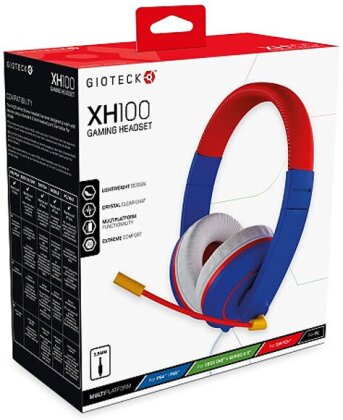 Headset Wired Stereo Blue/Red XH-100S