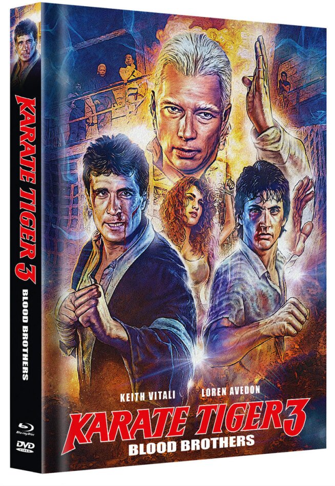 Karate Tiger 3 - Blood Brothers (1990) Cover C, Limited Edition, Mediabook, Blu-ray + DVD