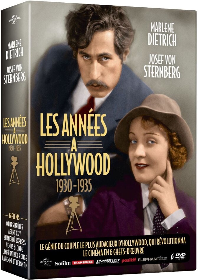 Marlene Dietrich / Josef von Sternberg - Les années à Hollywood 1930 à 1935 - Coffret 6 films 6 DVD