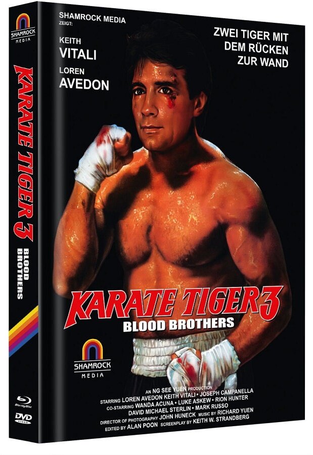 Karate Tiger 3 - Blood Brothers (1990) Cover G, Limited Edition, Mediabook, Blu-ray + DVD