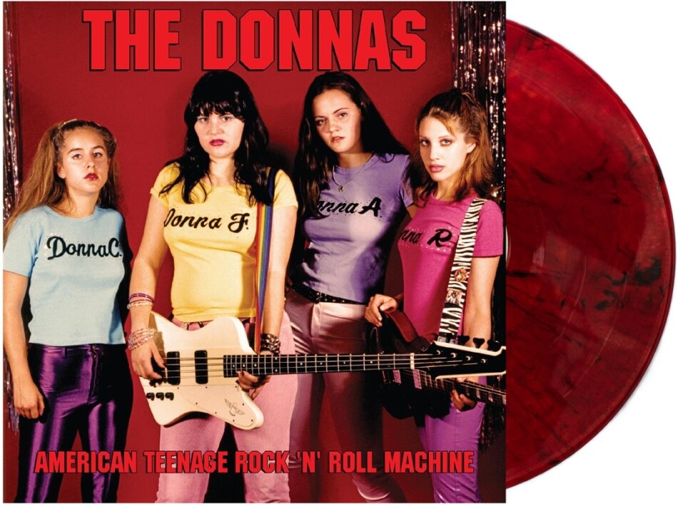 The Donnas - American Teenage Rock 'n' Roll Machine 2023 Reissue, Real Gone Music, Orange with Black Swirl Vinyl, LP