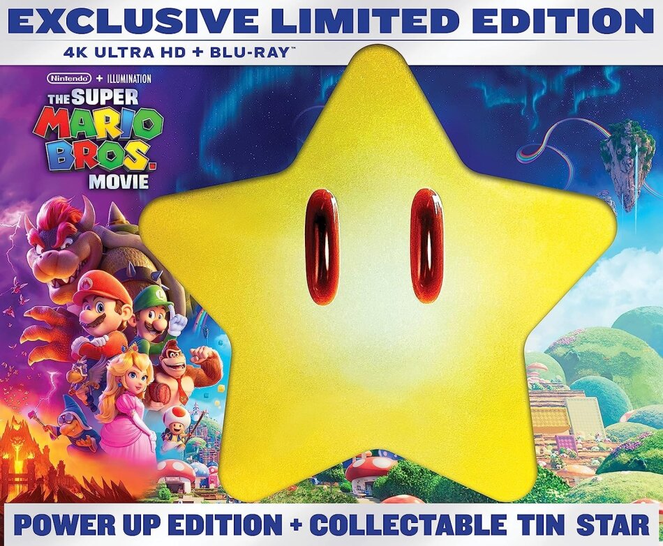 The Super Mario Bros. Movie (2023) Power Up Edition, Collectable Tin Star, Limited Edition, 4K Ultra HD + Blu-ray