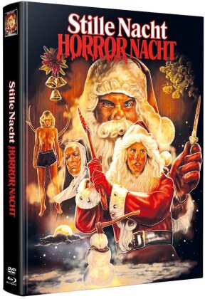 Stille Nacht Horror Nacht (1984) (Wattiert, Super Spooky Stories, Kinoversion, Limited Edition, Mediabook, Unrated, Blu-ray + 2 DVDs)