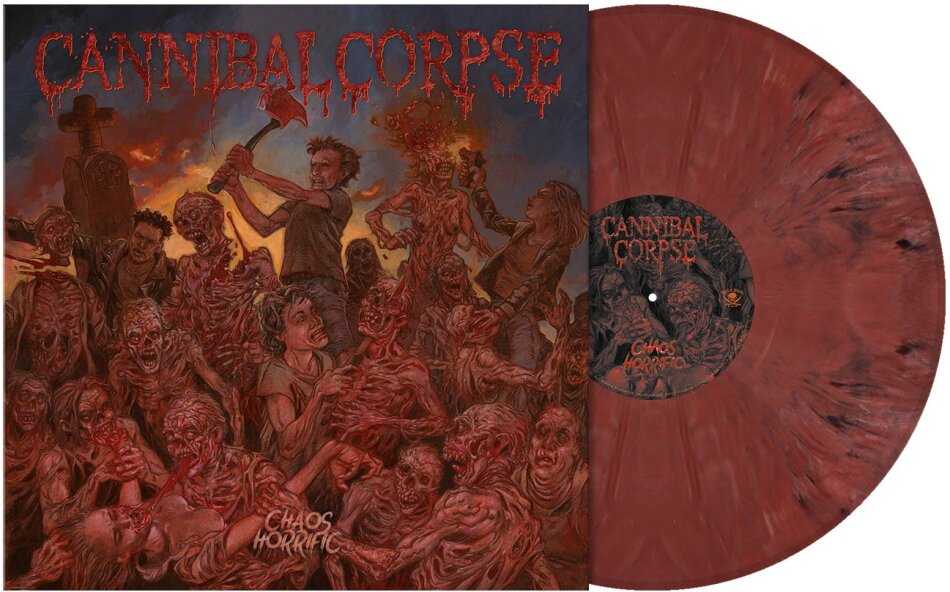 Cannibal Corpse - Chaos Horrific Gatefold, Limited Edition, burned flesh marbled vinyl, LP + Digital Copy