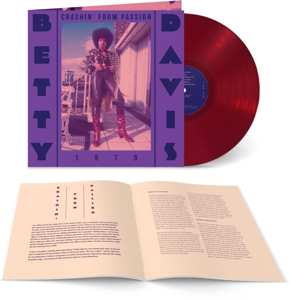 Betty Davis - Crashin From Passion 2023 Reissue, Light In The Attic, Red Vinyl, LP